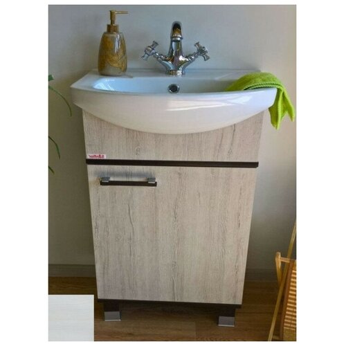 Тумба с раковиной Sanflor Толедо 50 R венге, северное дерево светлое