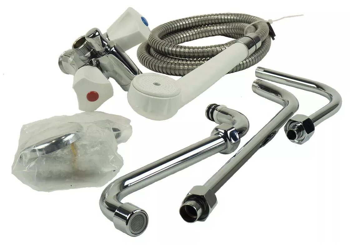 Смеситель Ермак & Стокер, для дровяных колонок, нержавеющая сталь, покрытие хром