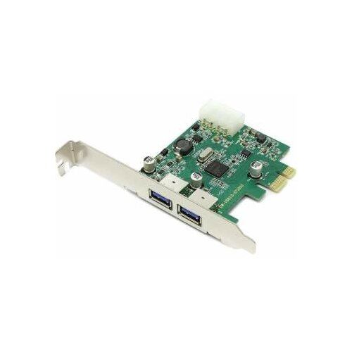 Контроллер PCIe x1 v2.0 (NEC D720200) USB 3.2 Gen1x1, 2 x USB-A | ORIENT NC-3U2PE oem контроллер pcie x4 v3 0 d720201 asm1806 usb 3 2 gen1x1 4xusb a 2x19 pin orient nc 3u4419pex4