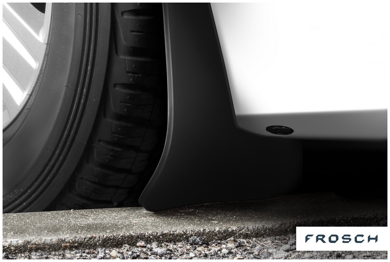 Брызговики передние FORD TRANSIT 2014 (фургон) полиуретановые в пакете 2шт Frosch - фото №12