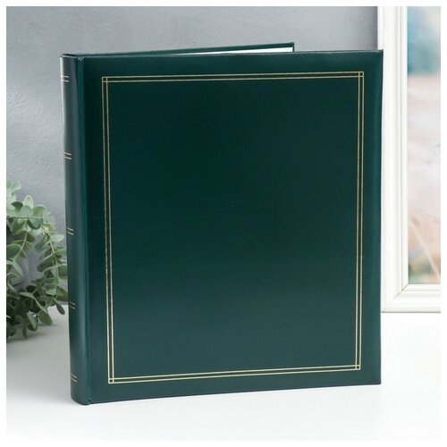 Фотоальбом магнитный на 30 листов 29х32 см зеленый (1шт.)