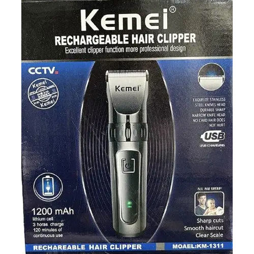 Мощная Беспроводная Машинка для стрижки волос для мужчин триммер для стрижки бороды аккумуляторная машинка для стрижки волос Kemei KM-1311 85000₽