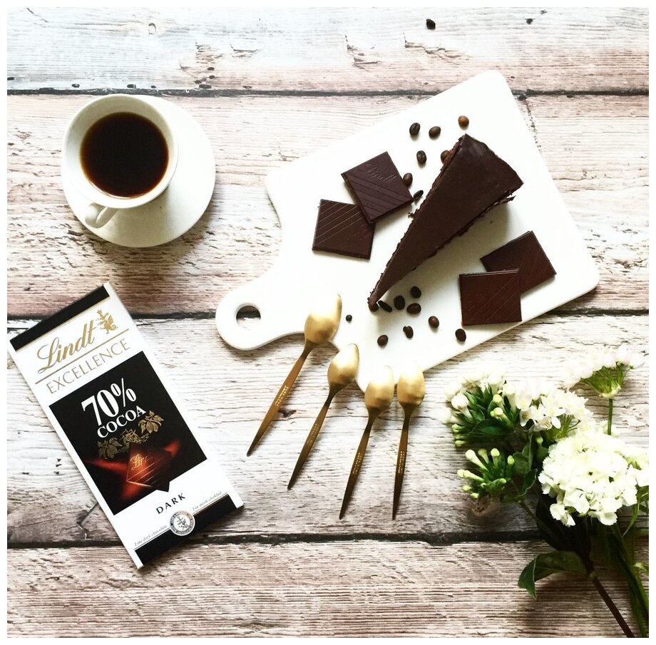 Lindt Excellence горький шоколад 70% какао, 100 г - фотография № 7