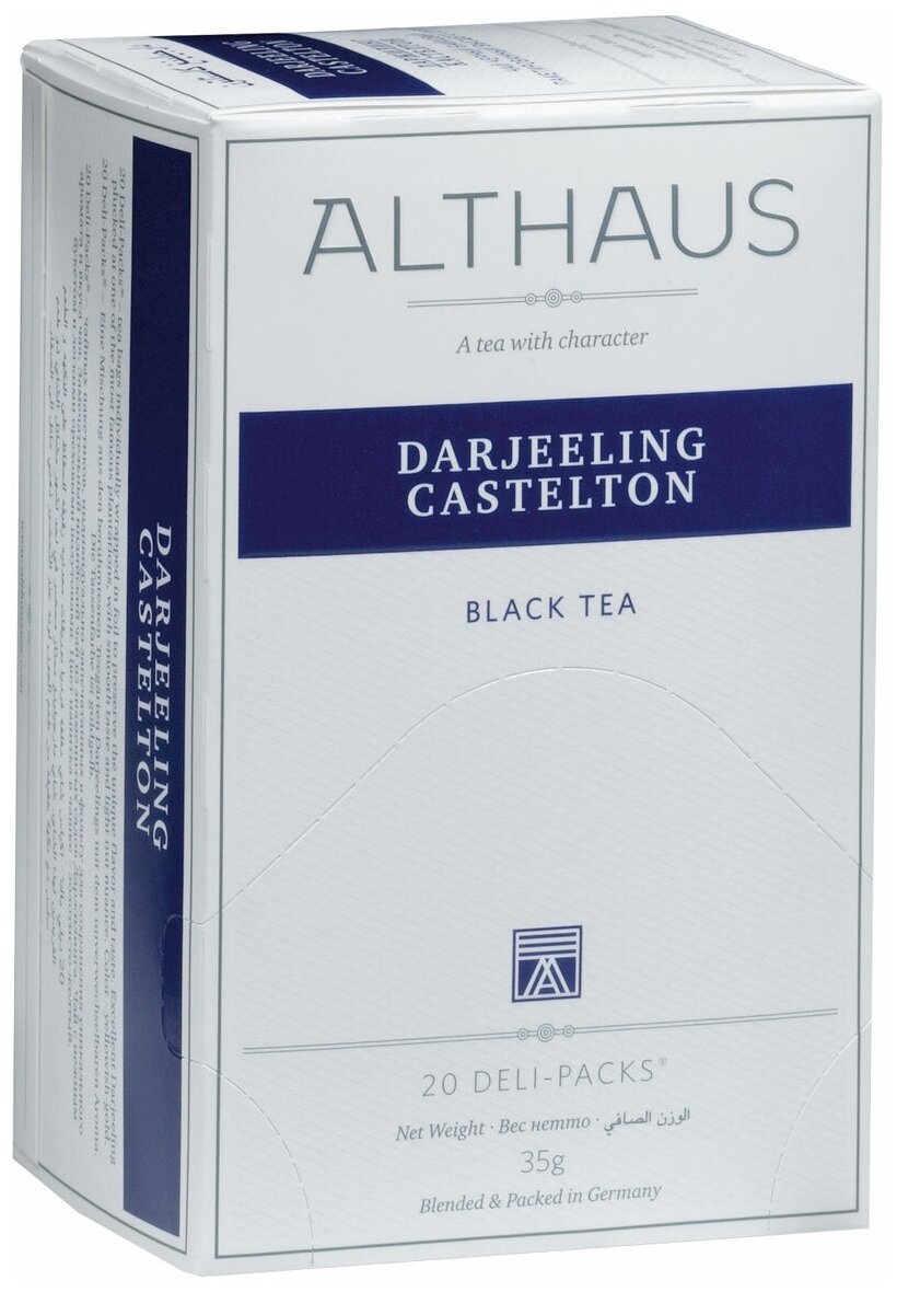 Черный чай Althaus Darjeeling Castelton пакетиках, 20 шт