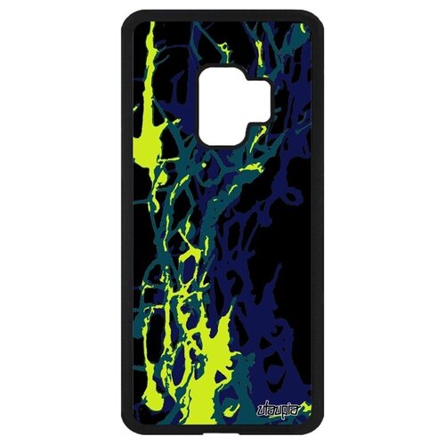 фото Защитный чехол на смартфон // galaxy s9 // "огонь" дизайн абстракт, utaupia, синий