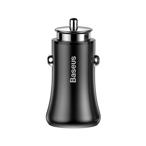 Автомобильное зарядное устройство Baseus Gentleman F635, 2 USB, 4.8 А, черное