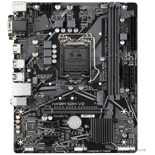 Gigabyte Материнская плата Gigabyte H410M S2H V2 Intel H470 2xDDR4 mATX AC97 8ch71 GbLANVGADVIHDMI Soc-1200 1042700₽