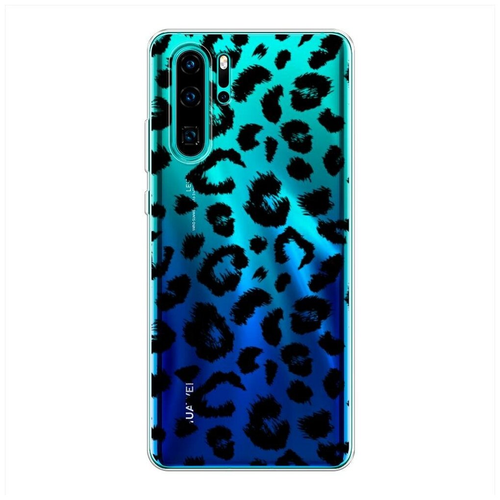 Силиконовый чехол "Окрас леопарда фон" на Huawei P30 Pro / Хуавей П30 Про