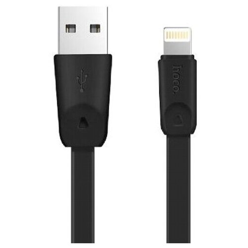 Кабель USB2.0 Am Lightning Hoco X9 Black, черный - 1 метр usb кабель hoco x86 2 4a 1 метр для iphone 5 6 черный