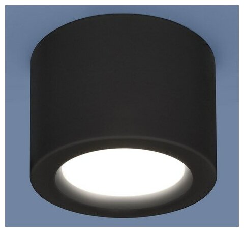 Накладной потолочный светодиодный светильник DLR026 6W 4200K черный матовый