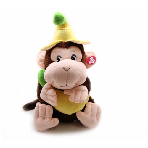 фото Мягкая игрушка magic bear toys обезьяна сабина в шапке из банана 40 см.