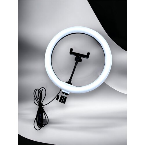 Настольная кольцевая светодиодная LED лампа с держателем для телефона 86700₽