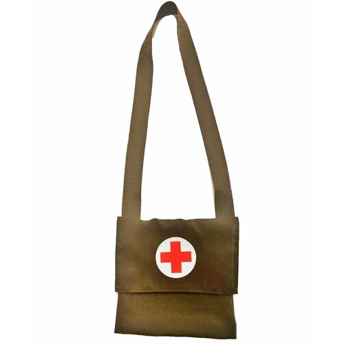 Карнавальная сумка медсестры для костюма санитарки на 9 мая костюм военной медсестры 12221 140 146 см