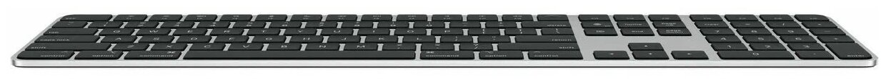 Клавиатура Apple Magic Keyboard with Touch ID and Numeric Keypad, беспроводная, серый [mk2c3rs/a] - фото №2