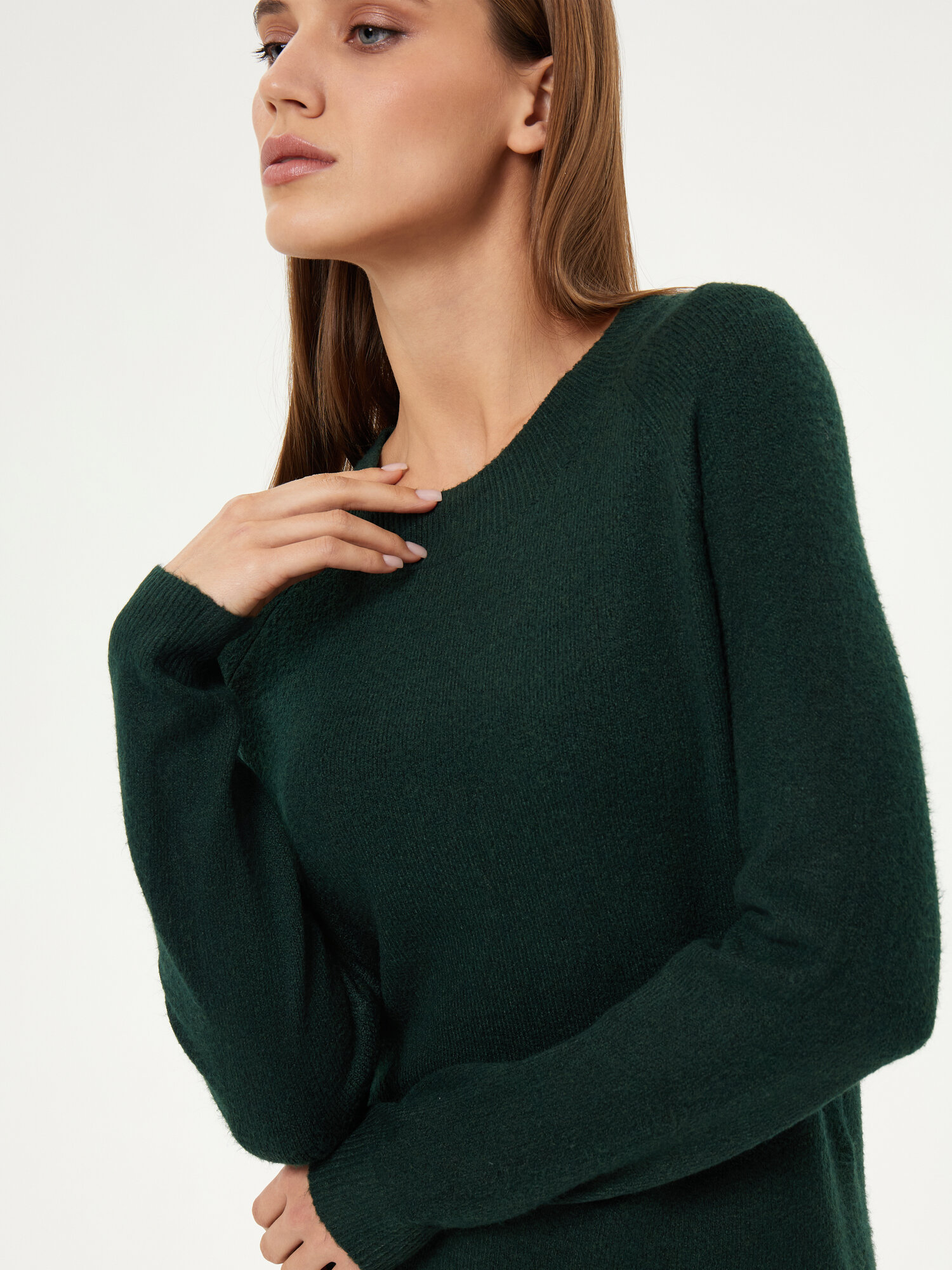 Джемпер Only, размер L, темно-зеленый — фото 1