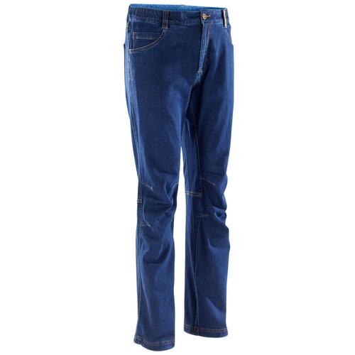 фото Брюки для скалолазания джинсовые эластичные мужские vertika, голубые, размер: 46, цвет: сине-фиолетовый simond х декатлон decathlon
