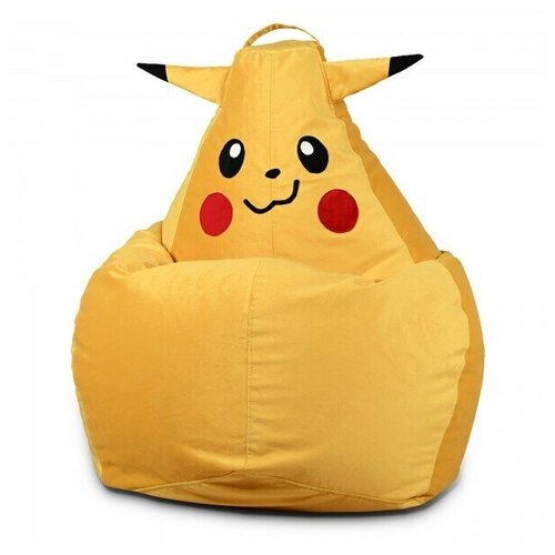 Кресло мешок Пикачу размер XL, микровелюр