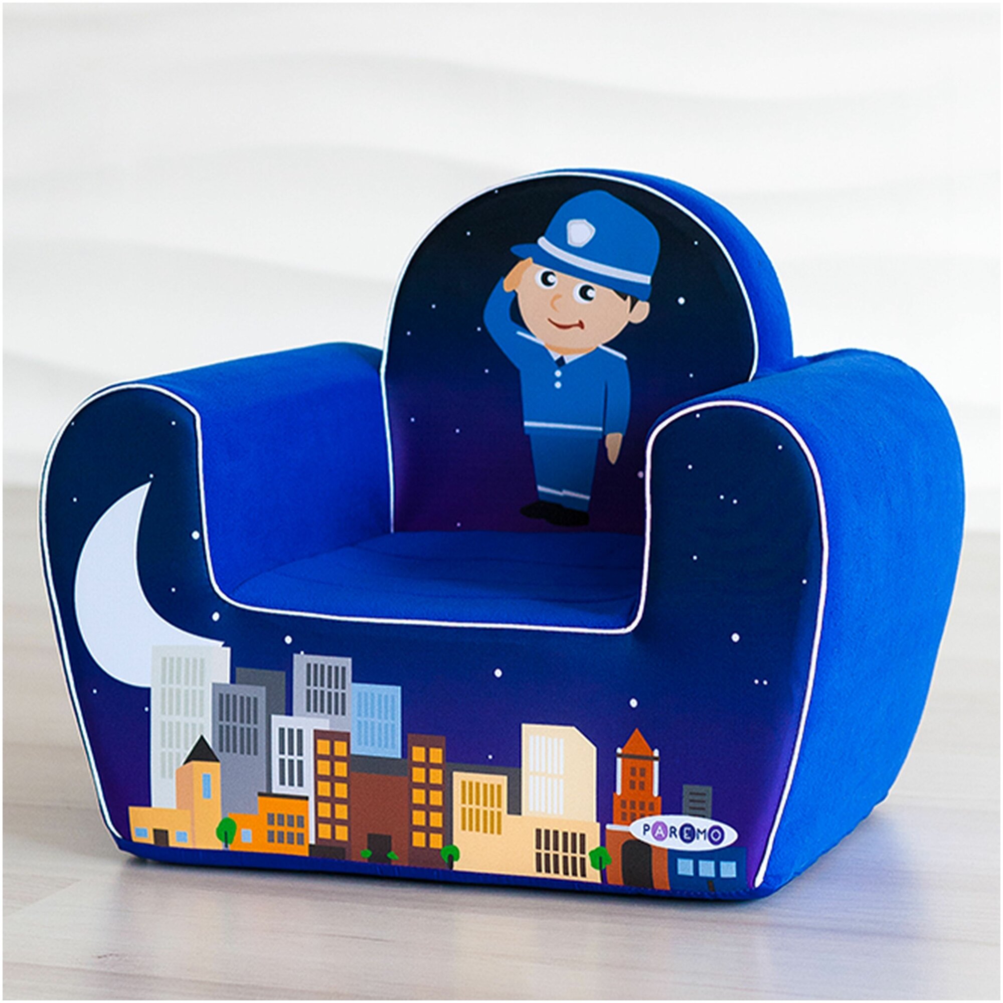 Кресло игровое Paremo Экшен Мореплаватель, цвет: голубой - фото №7