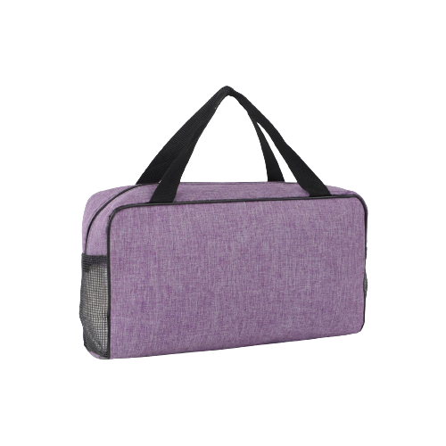 Косметичка-сумочка, отдел на молнии, ручки, цвет фиолетовый