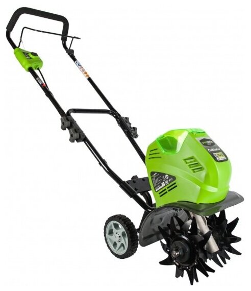 Культиватор электрический Greenworks G40TL, 40V, с 1хАКБ 4 А. ч и ЗУ