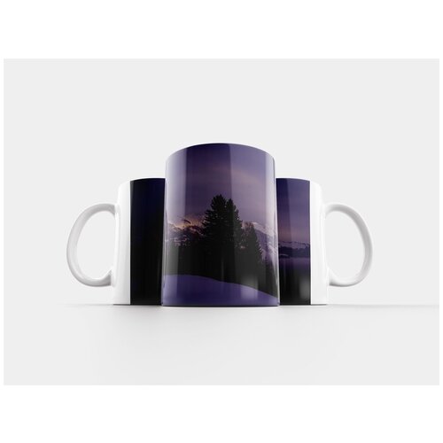 фото Кружка "пейзаж, зимний пейзаж, зима" 320 мл lotsprints