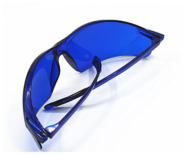 Защитные очки для фотоэпиляции (IPL), элос эпиляторов и лазерной эпиляции (синие). Защита глаз - фотография № 4