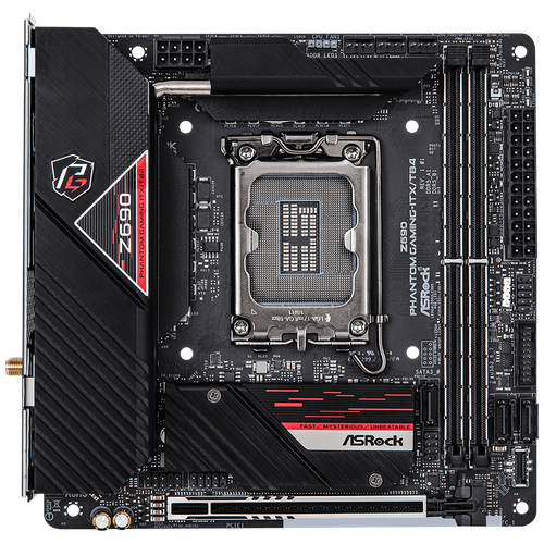 Материнская плата ASRock Z690 Phantom Gaming-ITX/TB4 Retail материнская плата asrock z690 s1700 mitx z690m itx ax