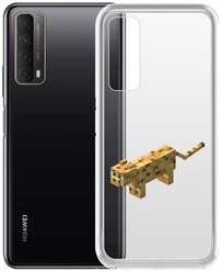 Чехол-накладка Krutoff Clear Case Оцелот для Huawei P Smart 2021