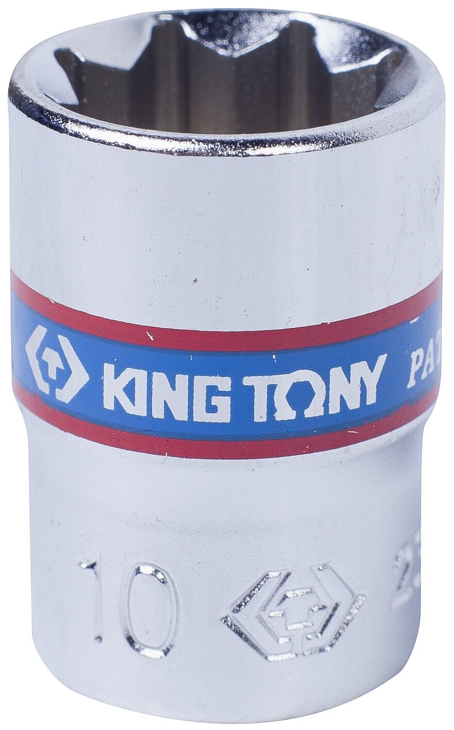 Головка торцевая восьмигранная 1/4" 10 мм KING TONY 231010M