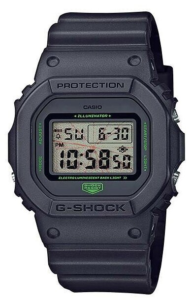 Японские наручные часы Casio G-SHOCK DW-5600MNT-1 с хронографом