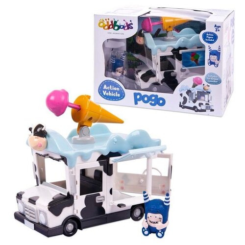 Набор Oddbods (Чуддики) фигурка Пого в наборе c машинкой, 4 см