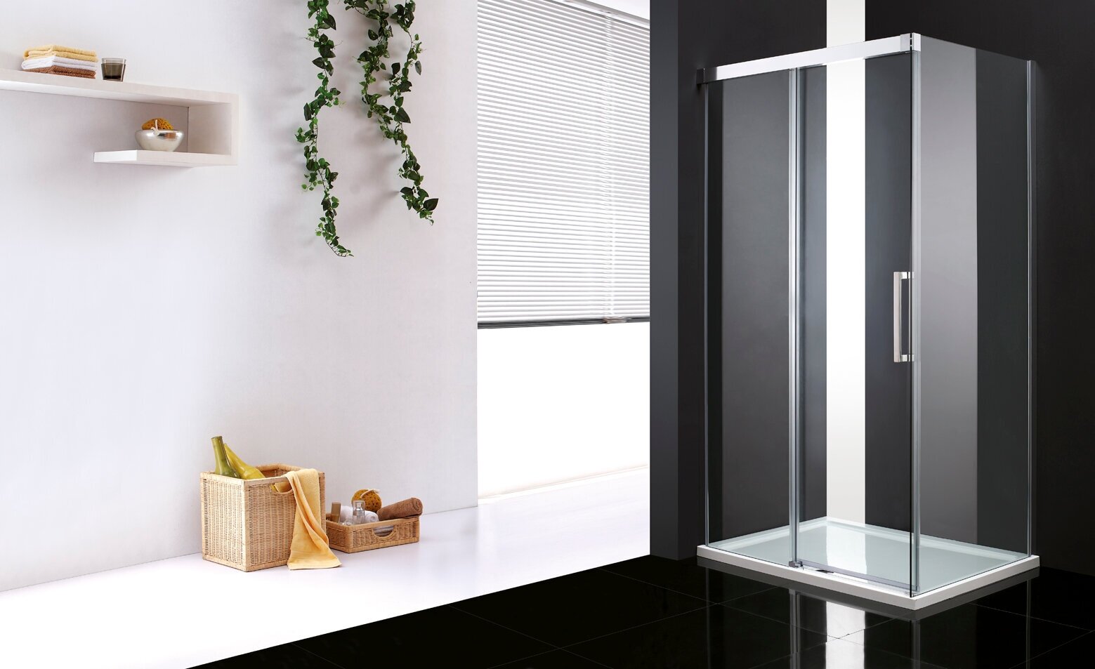 Душевой уголок, CEZARES Premier Soft AH 1 IV, прозрачное стекло, низкий поддон, 130х80 см, хром/стекло прозрачное