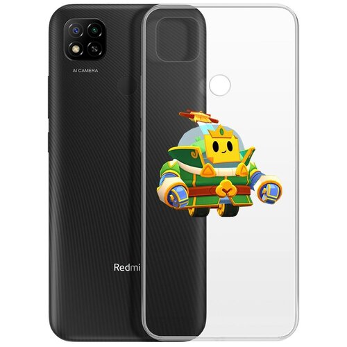 фото Чехол-накладка clear case brawl stars-изумрудный принц спраут для xiaomi redmi 9c krutoff group
