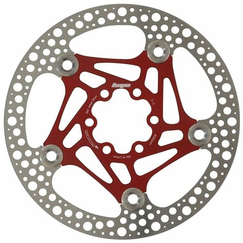 фото Тормозной диск (ротор) для велосипеда hope floating, диаметр 160 мм, красный