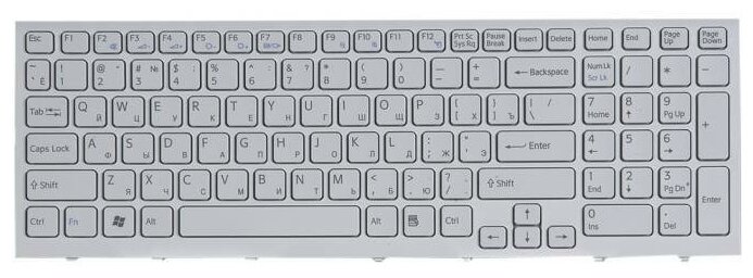 Клавиатура для ноутбука Sony Vaio VPC-EB VPCEB1E1R VPCEB1E9R VPCEB1Z1R VPCEB1M1R pn 148793961 1550₽