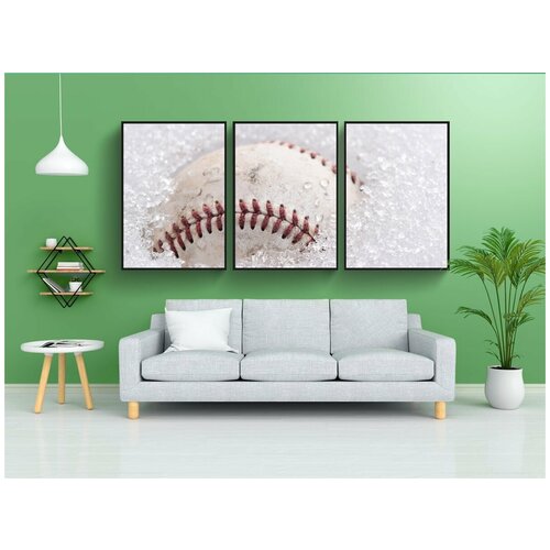 фото Набор модулных постеров для интерьера "зима, снег, холодный" 60x90 см. в тубусе, без рамки lotsprints