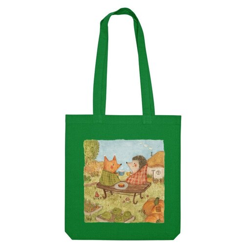 фото Сумка шоппер us basic, зеленый