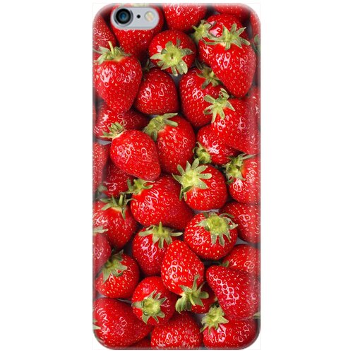 фото Re:pa накладка transparent для apple iphone 6s / 6 с принтом "клубника"