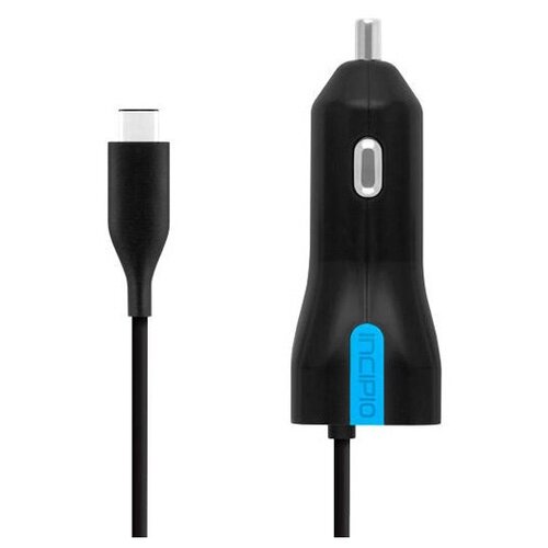 Автомобильное зарядное устройство Incipio 15W USB-C Car Charger чёрное