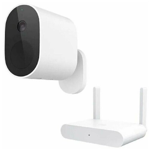 IP-камера наружного наблюдения Xiaomi Mi Wireless Outdoor Security Camera SET Камера с аккумулятором + ресивер CN (BHR4801CN, MVC10) (белая) (белая)