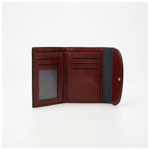 фото Кошелёк на кнопках, цвет бордовый gorodok