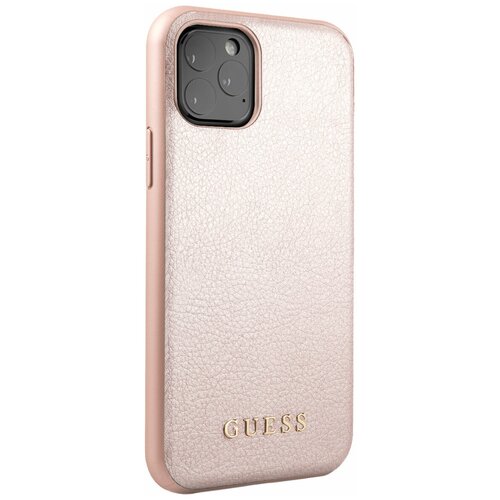 фото Чехол guess для iphone 11 pro iridescent hard pu rose gold