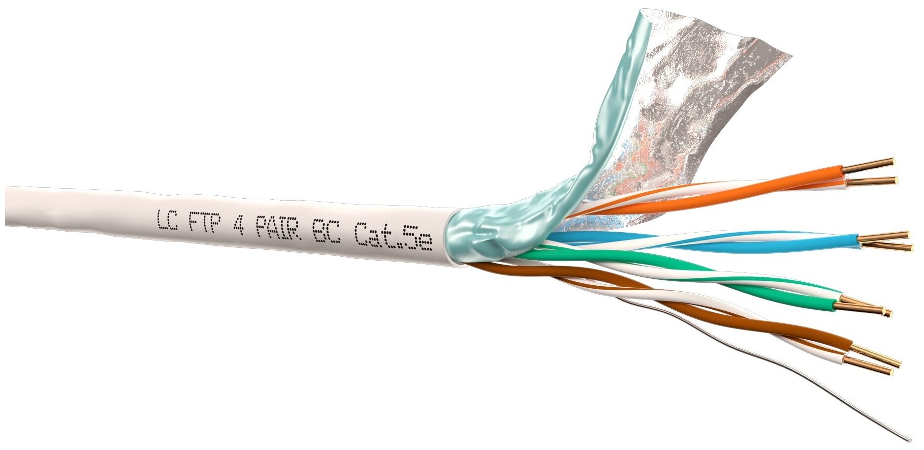 Витая пара LC Витая пара LC FTP4 cat.5e, 305м, Сu, Fluke test passed, нг(А)-HF LSZH, серый