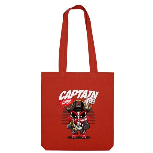 Сумка шоппер Us Basic, красный мужская футболка captan dabs капитан дабс пират рисунок 2xl синий