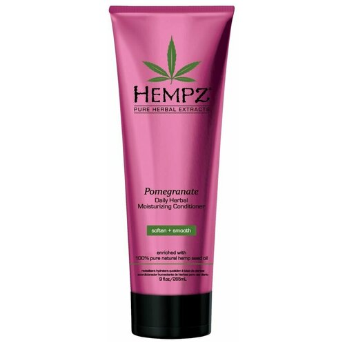 Шампунь HEMPZ растительный Гранат легкой степени увлажнения 265ml/ Daily Herbal Moisturizing Pomegranate Shampoo