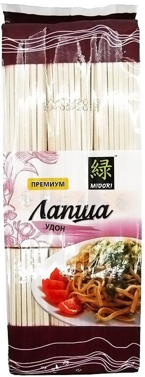 Пшеничная лапша Удон (udon noodles) Midori | Мидори 300г