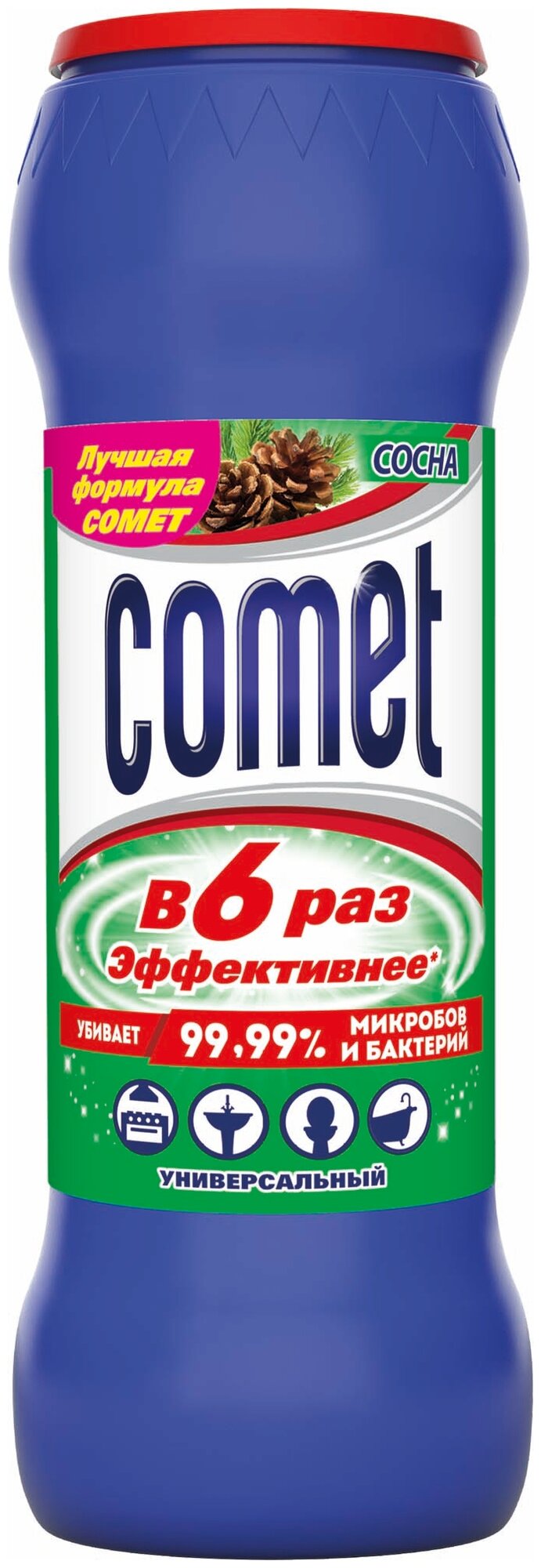 Порошок универсальный двойной эффект с ароматом сосны Comet, 0.475 г - фотография № 1