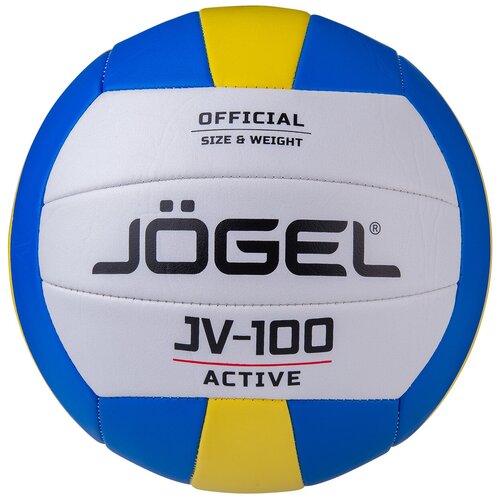 фото Мяч волейбольный jogel jv-100, сине-желтый