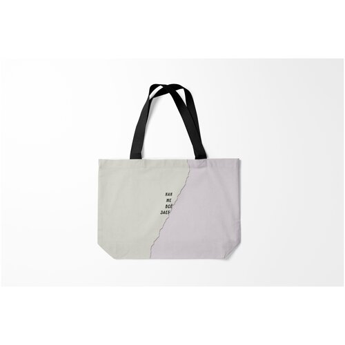 фото Сумка-шоппер / 46х35 см / прикольные надписи / нецензурные как же все зае burnettie