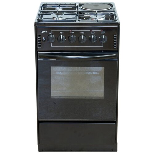 Комбинированная плита Лысьва 13г01 СТ-2у черная без крышки 2000000₽